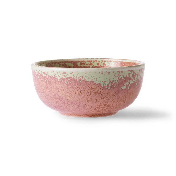 HK Living Schüssel Keramik rustikal pink Ø 11,2 cm