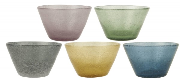 IB Laursen Schalen aus Glas mundgeblasen in 5 verschiedenen Farben