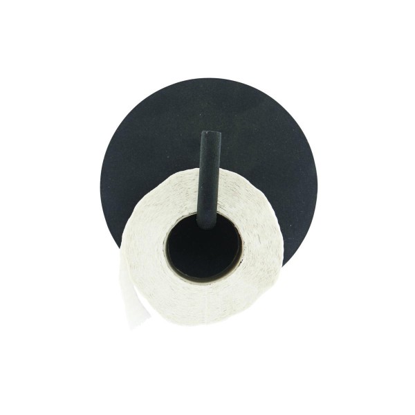 House Doctor Toilettenpapierhalter Text Metall schwarz