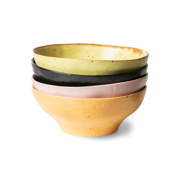 HKlivin 4er-Schalen-Set Ø 12,5 cm Bold & Basic Ceramics