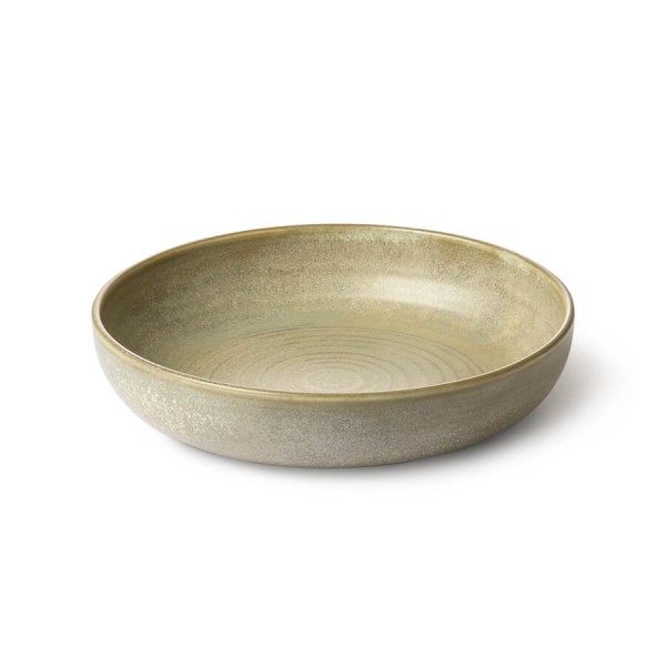 HK Living Kyoto tiefer Teller Bowl Ø21cm Keramik grün-grau