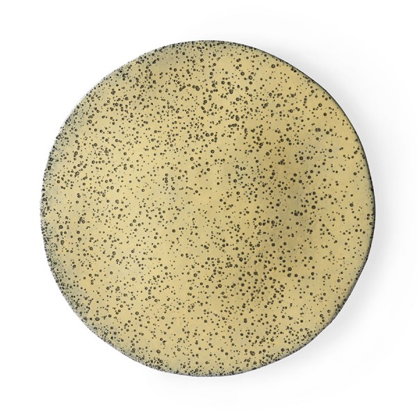 HK Living Gradient Essteller Ø29cm Keramik gelb gradient