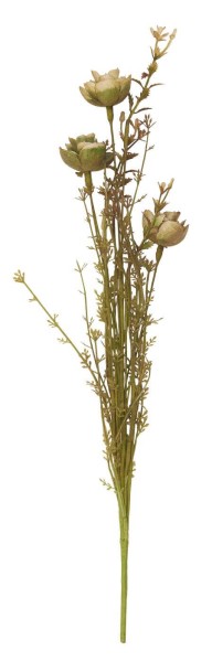 IB Laursen Kunstblume beige grün große Blüten