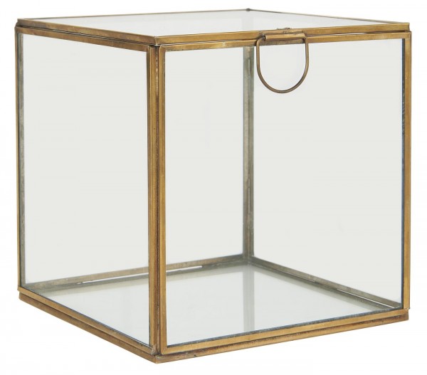 Ib Laursen Glasbox mit Deckel Würfel 15 cm